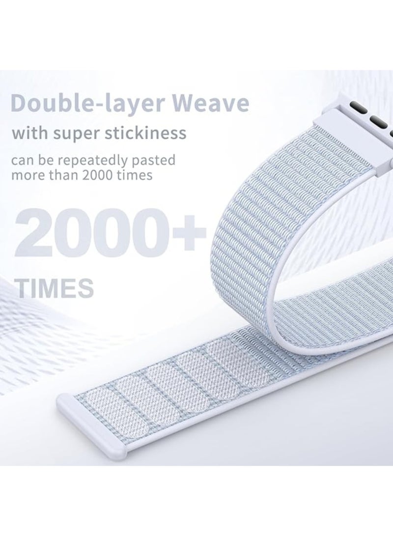 بيلينجدون BEILINGDUN 3 عبوات سوار مضفر متوافق مع سوار ساعة ابل 38 ملم 40 ملم 41 ملم 42 ملم 44 ملم 45 ملم، اساور مرنة ناعمة قابلة للتعديل متوافقة مع سلسلة اي ووتش 8/7/6/5/4/3/SE للنساء والرجال - Image 5